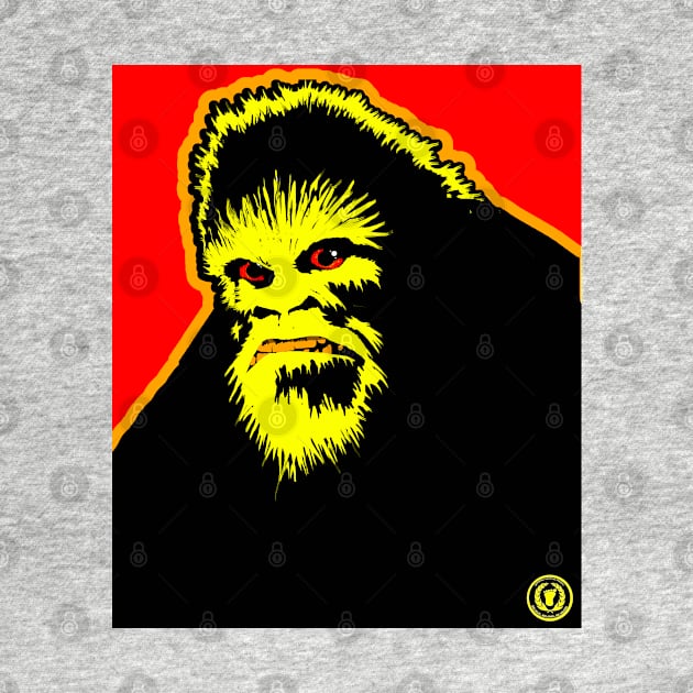 Mad Sasquatch Angry Bigfoot Mean Mug Monster Scary Mode Beast by National Cryptid Society